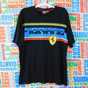 Puma Ferrari Fanwear SF Street Tee T Shirt Size L Black Multi